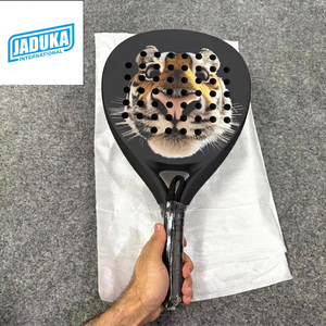 Raquetas de pádel personalizadas con su propio diseño y logotipo impreso, 3K/100% carbono, forma de lágrima. - Product Image 1