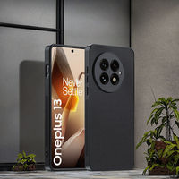 Étui pour téléphone OnePlus 13, ultra-fin, anti-chute, en cuir d'agneau, résistant aux chocs, design simple, sac OPP, coque arrière