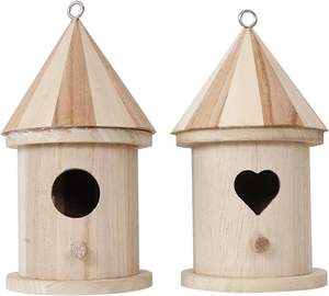 Houten Vogelhuis Vogelhuisje Nest Feeder Gesplitst Vogelhuisje <span class=keywords><strong>Diy</strong></span> - Product Image 4