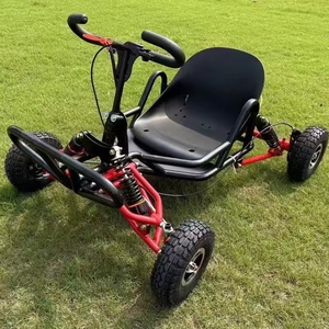 90cc 2-takt benzine aangedreven go-kart club, langzaam racen, 4-inch tubeless banden, outdoor camping pedaal go-kart voor kinderen/tieners - Product Image 2