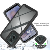 Étui de téléphone détachable 3 en 1 avec protection d'écran anti-rayures en PC TPU pour Motorola G23 G30 G35 G53 G55 G60 G71 E13 E14 E15