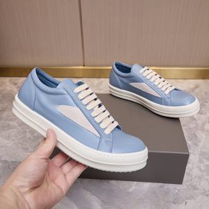 Zapatos de Skateboard de Lujo con Parte Superior de Cuero Genuino Grueso, Diseño de Plataforma, Suela de Goma - Zapatos para Caminar para Todas las Temporadas - Product Image 4