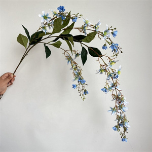 Planta trepadora de jazmín suelto falso recién colgante 4 tenedores jazmín llorón Artificial para techo - Product Image 4