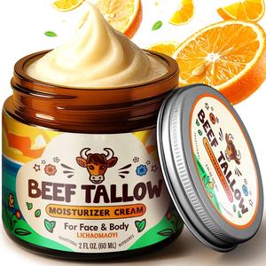 Manteca Corporal Artesanal de Sebo de Animales Alimentados con Pasto, Bálsamo de Sebo Batido con Aceite de Artemisa, Apoya el Tratamiento del Eccema y <span class=keywords><strong>la</strong></span> Rosácea para Mujeres, Uso Nocturno - Product Image 6