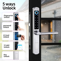 Cerradura Inteligente Biométrica con Huella Dactilar Aurelysse Tuya/TTlock, Alta Seguridad, Impermeable IP64, Acero Inoxidable, Multi-Desbloqueo, OEM ODM