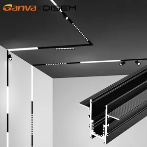 GANVA新製品商用6w 10w 12w 15w 20w 25wレールシステムアルミニウムLED磁気トラックライト