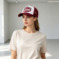 Gorra Trucker con Logotipo Personalizado, 5 Paneles, Malla Trasera, Fabricante Mayorista, Gorra Trucker de Algodón Premium, Logotipo con Parche OEM Personalizado, Precio de Fábrica