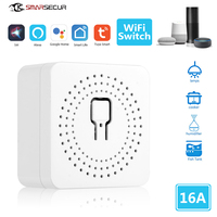 Mini interrupteur intelligent Wifi 16A, interrupteurs sans fil DIY, contrôle bidirectionnel, maison intelligente, Tuya Smart Life, Alexa, Alice, Google Home