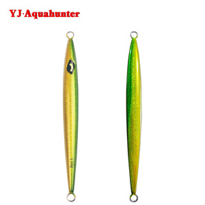 Señuelo de jigging Yj Aquahunter de 130g, luminoso en la oscuridad, tira larga, hundimiento rápido, cebo de fondo para pesca de lubina. - Product Image 1