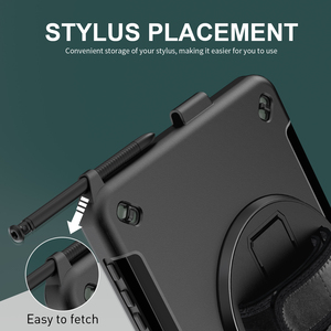 360 Xoay Mùa Xuân Khung Chân Đế 10.1 Inch Nhiệm Vụ Nặng Nề Rugged Bảo Vệ Máy Tính Bảng Trường Hợp Đối Với Samsung Galaxy Hoạt Động 5 4 Pro - Product Image 2