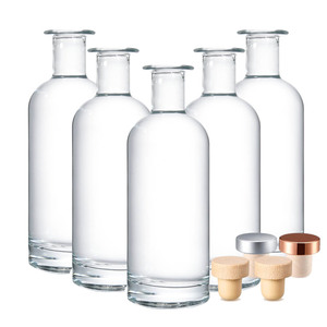 Bán buôn thêm trắng Flint 750ml 500ml 375ml 200ml 100ml chai thủy tinh Vodka tinh thần Gin Rum Glass rượu chai - Product Image 1