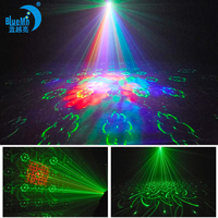 Lumières de scène de karaoké à domicile contrôlées par la voix KTV atmosphère Laser en forme de coeur lanterne LED rotative transfrontalière pour Hall DMX512