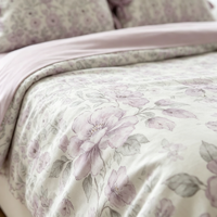 Parure de lit florale rose en surplus, directement de l'usine, élégante collection de literie vintage à motifs floraux