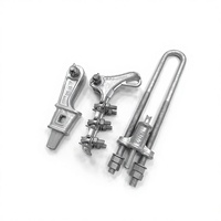 Pince de tension à coin galvanisée à chaud RNC NX-2, type boulon réglable, raccord de puissance
