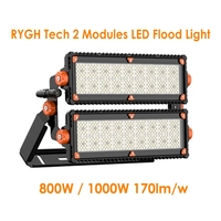 Reflector LED para Estadios de 800W con Lente de Vidrio, Alto Brillo de 120000LM, IP65, Iluminación Deportiva