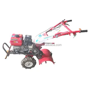 Không tốn kém Xăng rotovator tu tay máy kéo trang Trại Đi Bộ máy kéo nông nghiệp điện tiller mini điện tiller