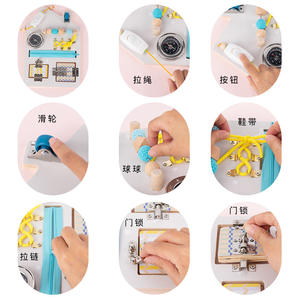 Tablero de madera para <span class=keywords><strong>enseñanza</strong></span> Montessori para niños, juguete de actividades sensoriales, educativo - Product Image 5