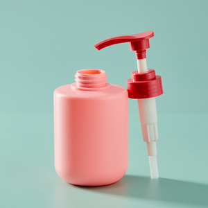 Flacons à pompe ronds roses en HDPE personnalisés pour <span class=keywords><strong>savon</strong></span> à main et shampooing pour animaux de compagnie Emballage de soins de la <span class=keywords><strong>peau</strong></span> de beauté pris en charge avec des impressions de couleurs personnalisées - Product Image 3