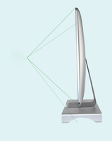 Soporte de aluminio plateado para monitor, plataforma metálica para pantalla de ordenador, organizador de almacenamiento de escritorio, estante para Apple iMac PC