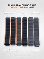Bracelet de montre intelligente en nylon à boucle auto-agrippante personnalisé 22 mm, bracelet de sport pour moniteur de fréquence cardiaque, bracelet de remplacement ODM OEM