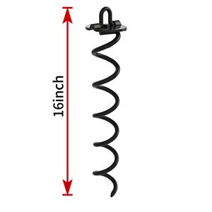 Kit de Âncora Espiral Pesada, Âncora Espiral para Gelo, Usada para Trampolins, Tendas, Tecidos Impermeáveis, Coberturas, Laços para Cães, Etc. - Product Image 2