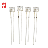 Détecteur de lumière visible, photodiodes, fournisseur de transistors personnalisés, diodes NPN en silicium, boîtier transparent avec lentille, capteur optique à trou