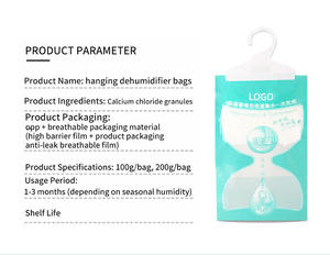 घरेलू आवश्यक आर्द्रता नमी अवशोषित करती है डिह्यूमिडिफायर बैग के लिए पोर्टेबल डिह्यूमिडिफायर बैग - Product Image 6