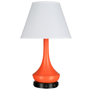 Contemporary Luxury LED <b>Table</b> <b>Lamp</b> for Hotels and Home Round Fabric Shade Stainless Steel Body for <b>Study</b> and Desk Use - Product Image 2