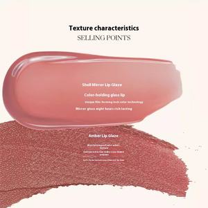 Glaçage à lèvres miroir ambre Joocyee, <span class=keywords><strong>rouge</strong></span> à lèvres liquide mat <span class=keywords><strong>blanc</strong></span> <span class=keywords><strong>rouge</strong></span>, velours, écran solaire, <span class=keywords><strong>rouge</strong></span> à lèvres repulpant - Product Image 3