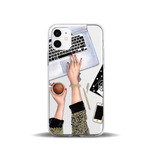 Custodia per iPhone 11 Pro Max con Motivo Principessa e Capo Donna, Cover Morbida <span class=keywords><strong>in</strong></span> TPU per Ragazze, Mamme e Bambini - Product Image 2