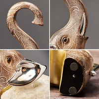 Ornement artisanal éléphant en résine de luxe créatif avec peinture artisanale et coquillage naturel pour cadeau vintage et décoration intérieure