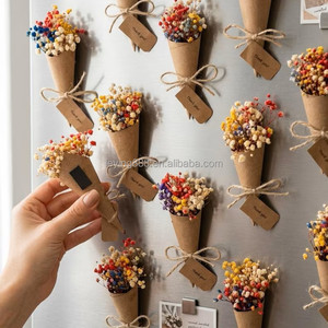 Imán con Mini Ramo de Flores Secas Personalizado, Recuerdos de Boda al por Mayor, Imán de Regalo para Invitados, para Graduaciones, Baby Showers y Día de la Madre - Product Image 3