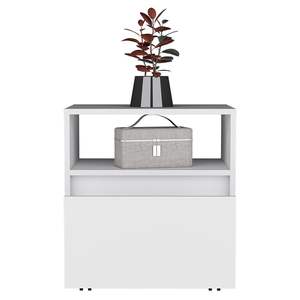 DB Munyochi Table de chevet à un tiroir finition blanche Meubles de chambre à coucher modernes de style antique européen pour appartement ou hôpital - Product Image 6