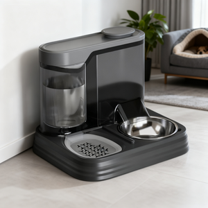 Istikrarlı şık katı 2 in 1 otomatik köpek maması su sebili kapalı evcil hayvanlar için OEM hizmeti ve PP malzeme ile - Product Image 1