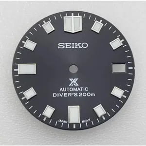 Nuevo movimiento Seiko NH35, accesorio para reloj de buceo ligero de 28.5mm con esfera luminosa sin números digitales y herramienta de reparación - Product Image 1