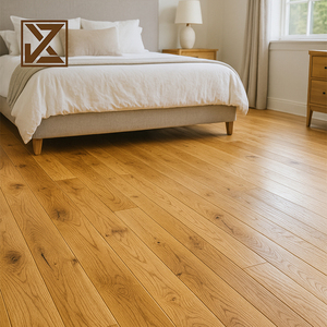 Suelo de Madera de Roble Blanco de Ingeniería con Patrón Elegante y Material Sostenible, Laminado de Roble Blanco para Interiores, Suelo de Madera Real - Product Image 3