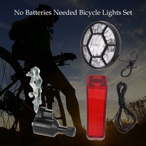 Ensemble de lampes de vélo, kit de feux de vélo, phare avant de sécurité pour vélo, <span class=keywords><strong>feu</strong></span> arrière, <span class=keywords><strong>dynamo</strong></span> - Product Image 3