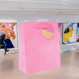 Sac cadeau rose moyen écologique pour bougie blanche, idéal pour elle/sone amie, pour les résultats des examens, les cadeaux de rentrée scolaire/universitaire, taille 19 X - Product Image 2