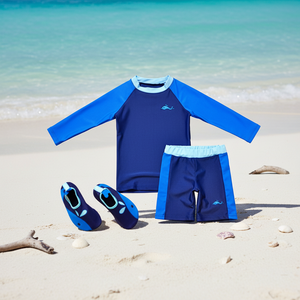 OZKIZ Maillot de bain coréen pour enfants, protection solaire, motif dauphin, vêtements de bain tendance pour enfants de 2 à 7 ans, vente en gros - Product Image 2