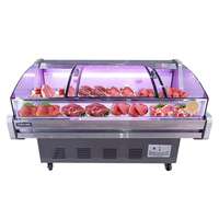Refrigerador Usado para Cocina de Restaurante o Supermercado, con Puerta de Vidrio, Descongelación Automática, Iluminación LED, Compresor Eléctrico, Control Remoto y Pantalla