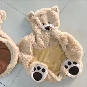 Bọc Da Ghế Sofa Hình Gấu Teddy, Gấu Trúc, Kỳ Lân, Đồ Chơi Vải Nhung Lông Cho Trẻ Em, Ghế Ngủ, Đồ Chơi Đệm Giường, 50*50*45CM