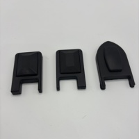Tope de puerta negro duradero, bloque anticolisión para herrajes de ventanas correderas