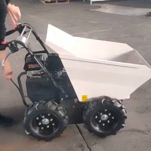<span class=keywords><strong>Brouette</strong></span> motorisée à essence homologuée CE, 4 roues, mini-dumper de chantier, chariot à essence - Product Image 1