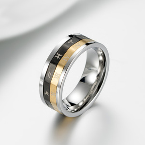 Rotatable Twelve Constellation Titanium Steel <b>Ring</b> Men's Personalized Thumb <b>Ring</b> Gift Jewelry - Product Image 3