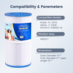 Ngoài trời Spa bồn tắm nước nóng Lọc Hồ Bơi lọc nước FC-2970 C-5345 plbs50/-M Spa Cartridge lọc cho bơi hồ bơi - Product Image 2