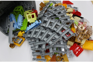 Goldkids <span class=keywords><strong>123</strong></span> Pcs Đáng Yêu Theo Dõi <span class=keywords><strong>TRAIN</strong></span> SET Mini Nhựa Giáo Dục Khối Soi Sáng Gạch Đồ Chơi - Product Image 6