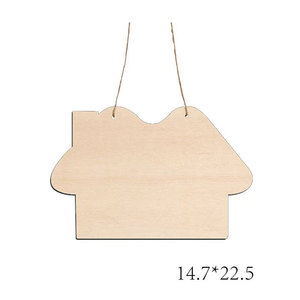 Fette di Legno Grezze da Appendere per Decorazioni Ecologiche Fai-da-Te, Graffiti, Scrittura e Pittura per Bambini, Decorazione per Porta di <span class=keywords><strong>Benvenuto</strong></span> - Product Image 5