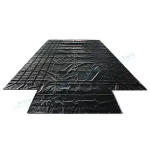 14/18oz 24x28(8 damla) açık kasa kamyon Tarps hafif kereste Tarps çelik muşamba