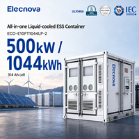 Conteneur de stockage de batterie Elecnova 1044 kWh 500 kW tout-en-un LiFePO4 à refroidissement liquide pour applications industrielles hors réseau/sur réseau