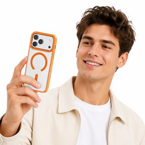 Funda Magnética para Teléfono con Sensación de Piel, Transparente, Antiamarillamiento, Antigolpes, Protectora para <span class=keywords><strong>iPhone</strong></span> 18 Pro / 18 Pro Max - Product Image 4